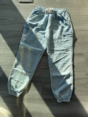 Vince Camuto Light Blue Elastic Waist Kids Cargo Pants